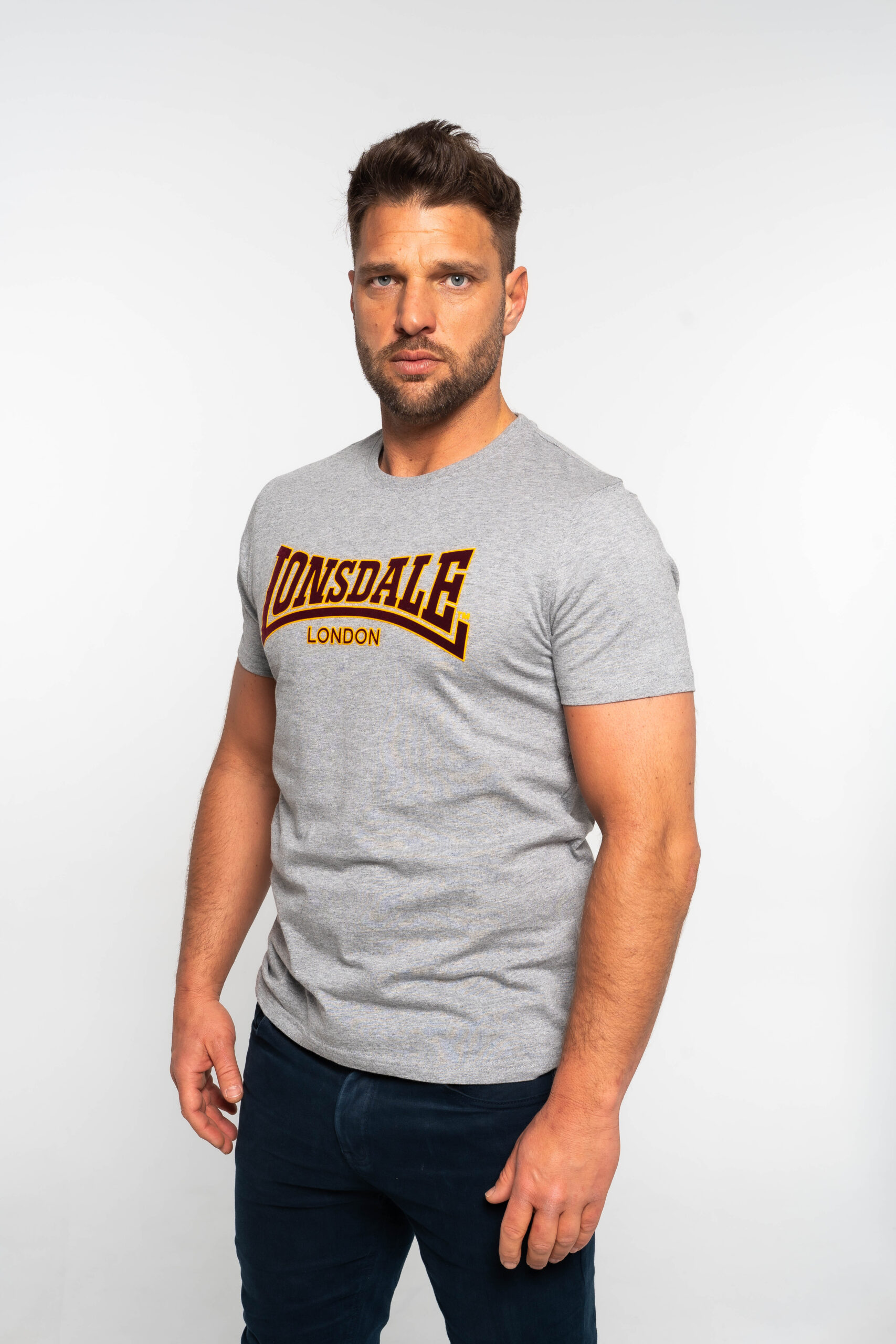 Lonsdale T-shirt Classic- Grey - Kép 2