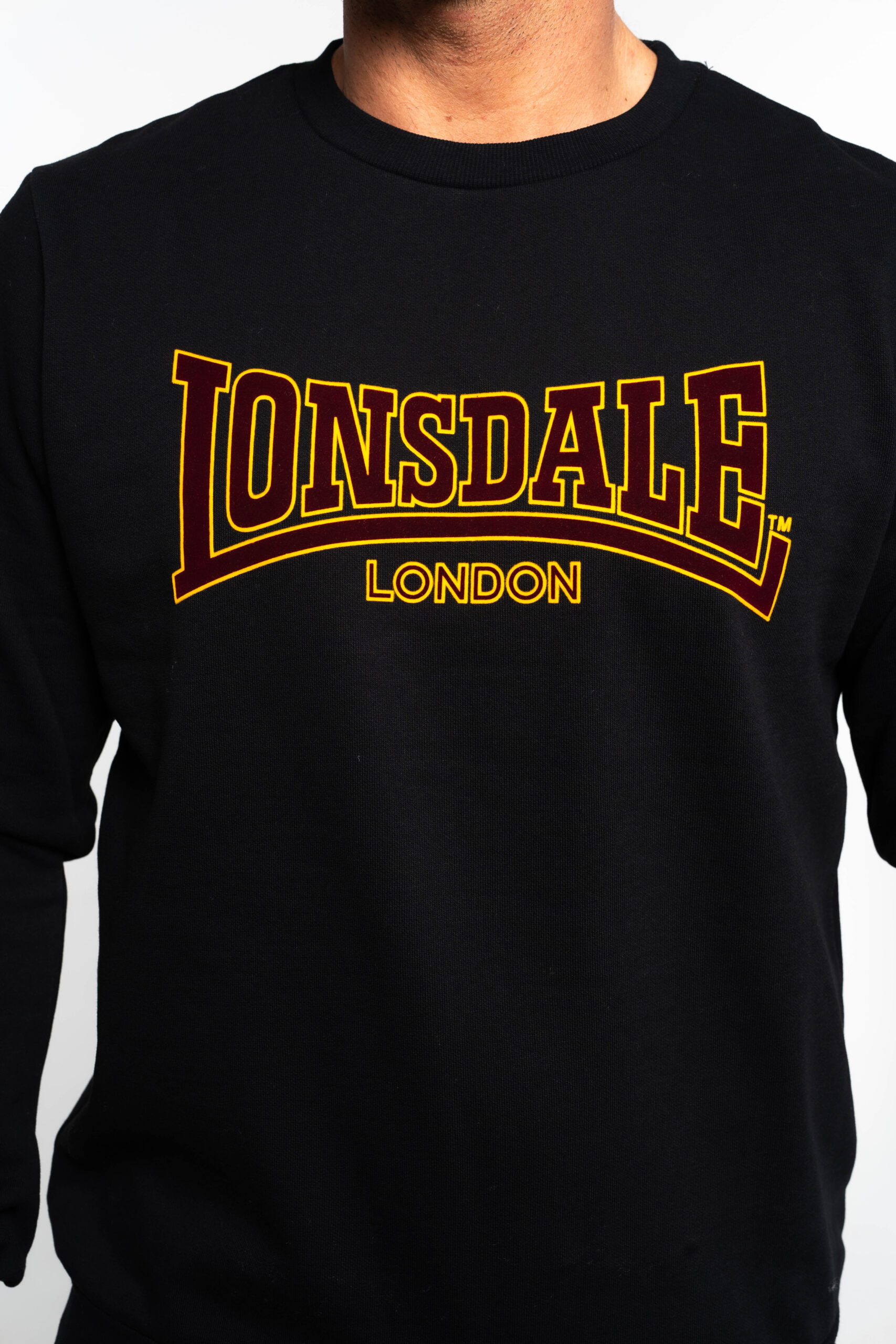 Lonsdale Sweatshirt Classic- Black - Image 3