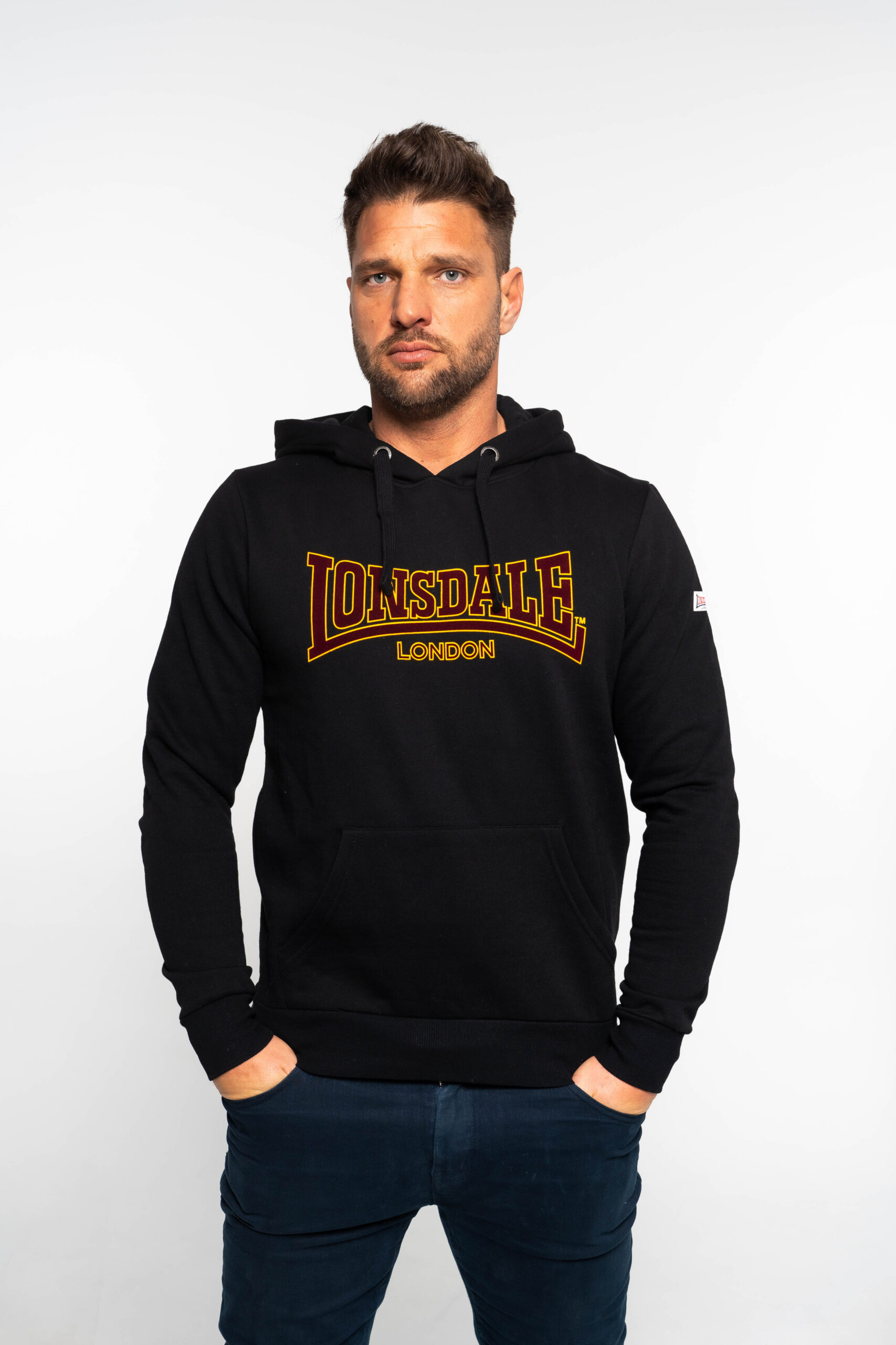 Lonsdale Hooded Sweatshirt Classic - Black