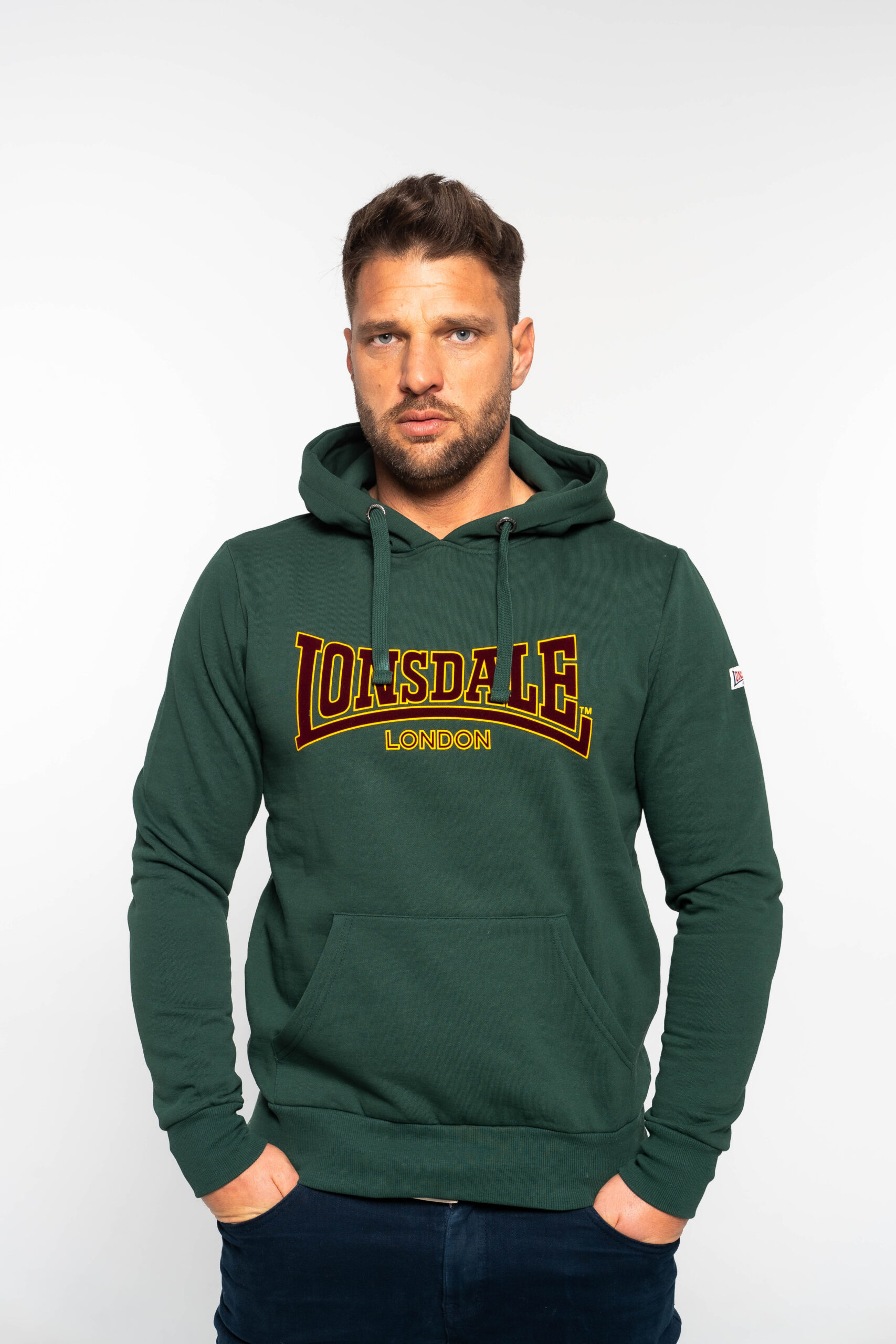 Lonsdale Hooded Sweatshirt Classic- Green