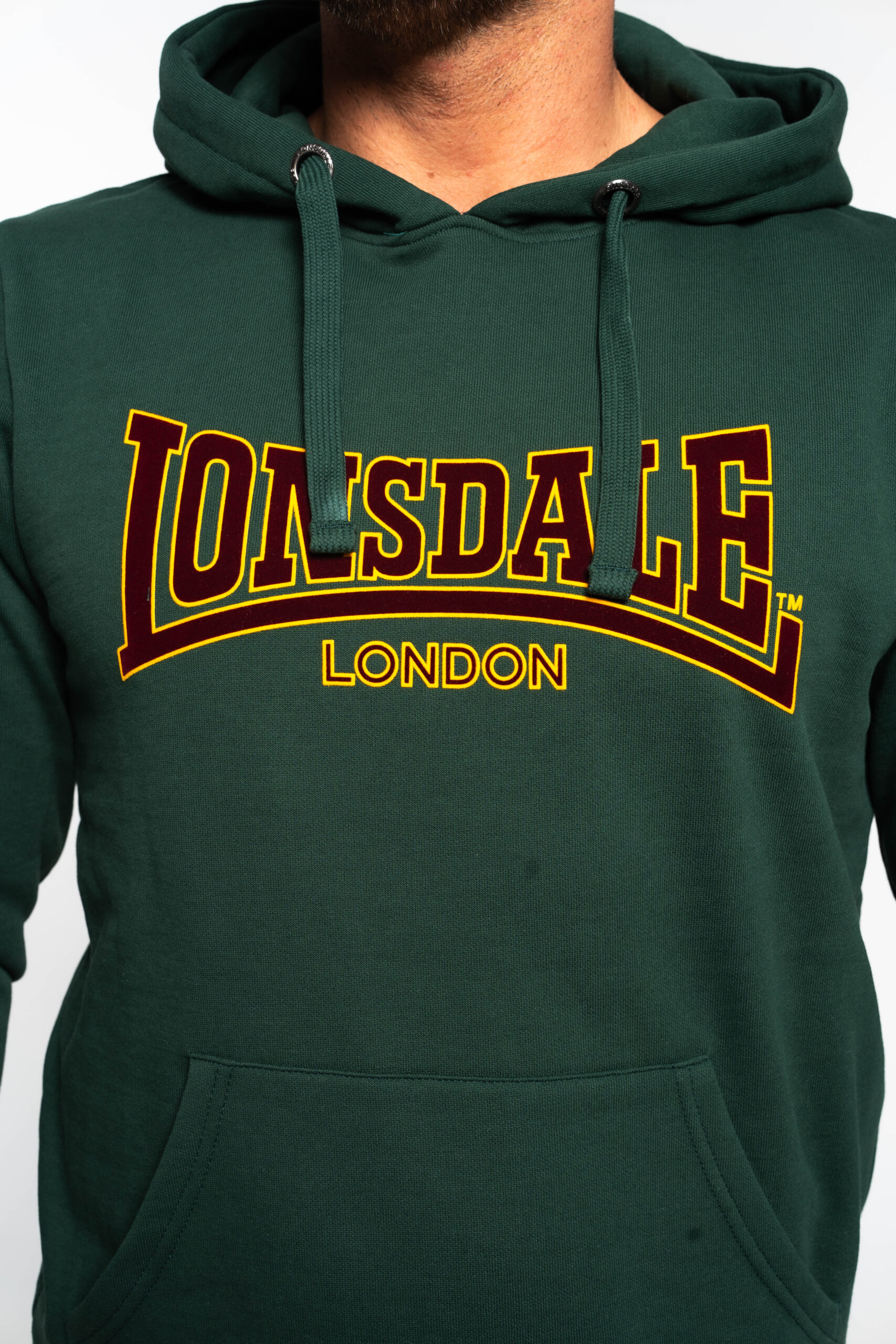 Lonsdale Hooded Sweatshirt Classic- Green - Kép 2