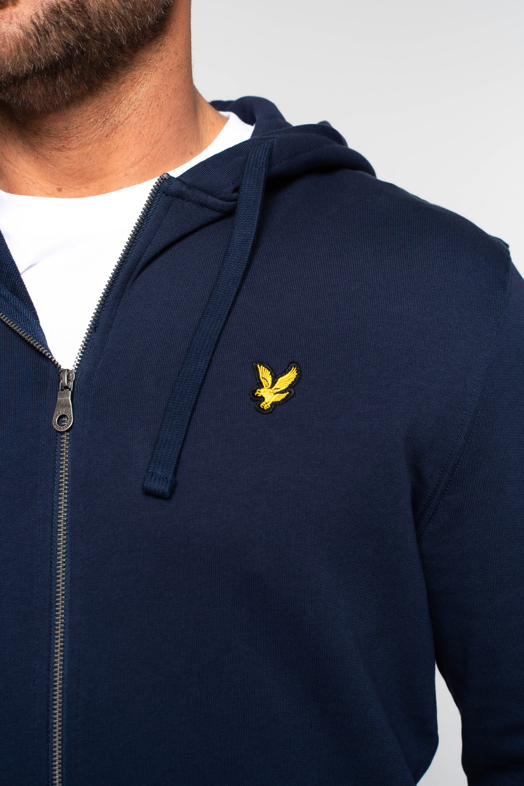 Zip Through Hoodie Navy (z99) - Kép 6