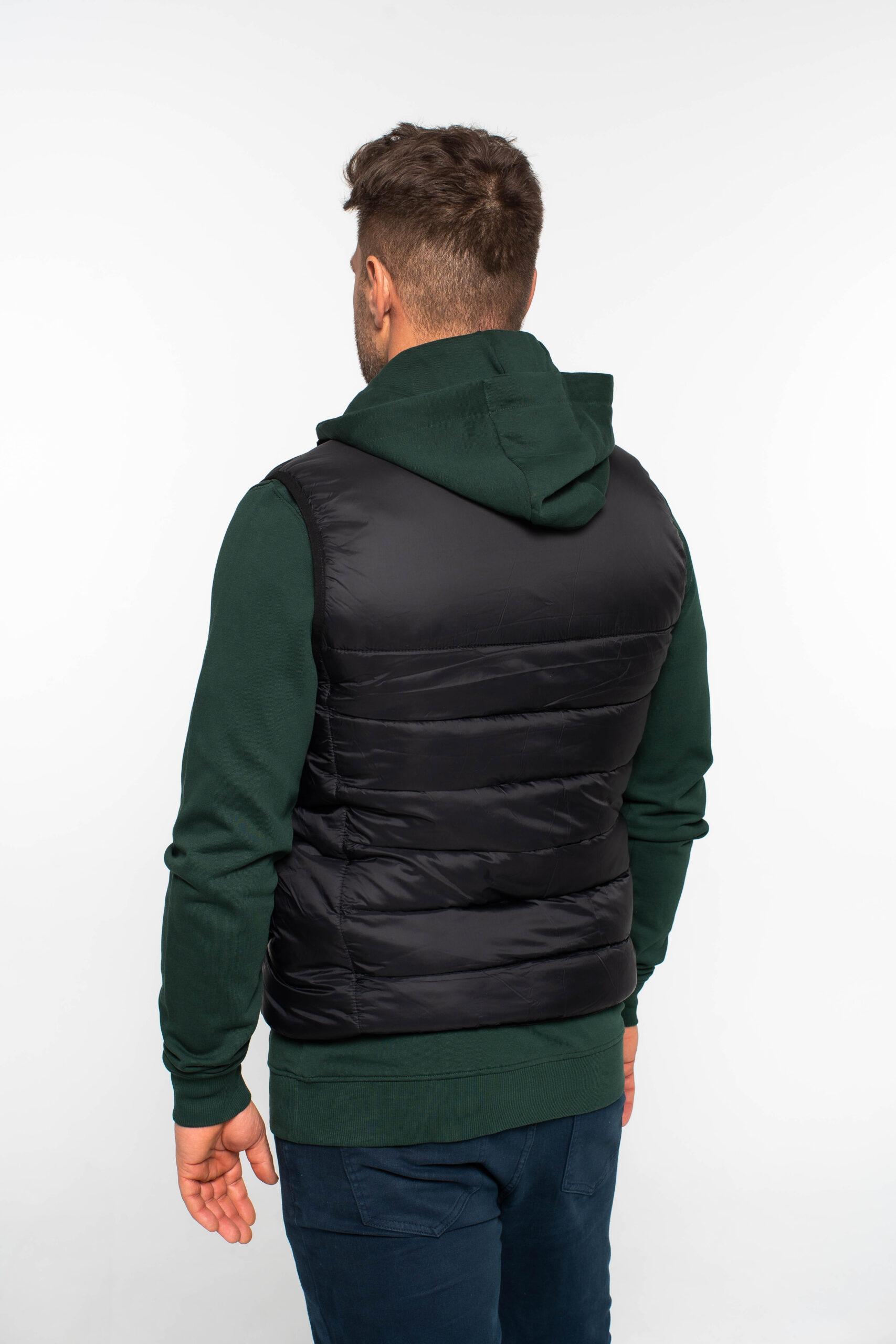 Wadded Gilet -Black - Kép 4