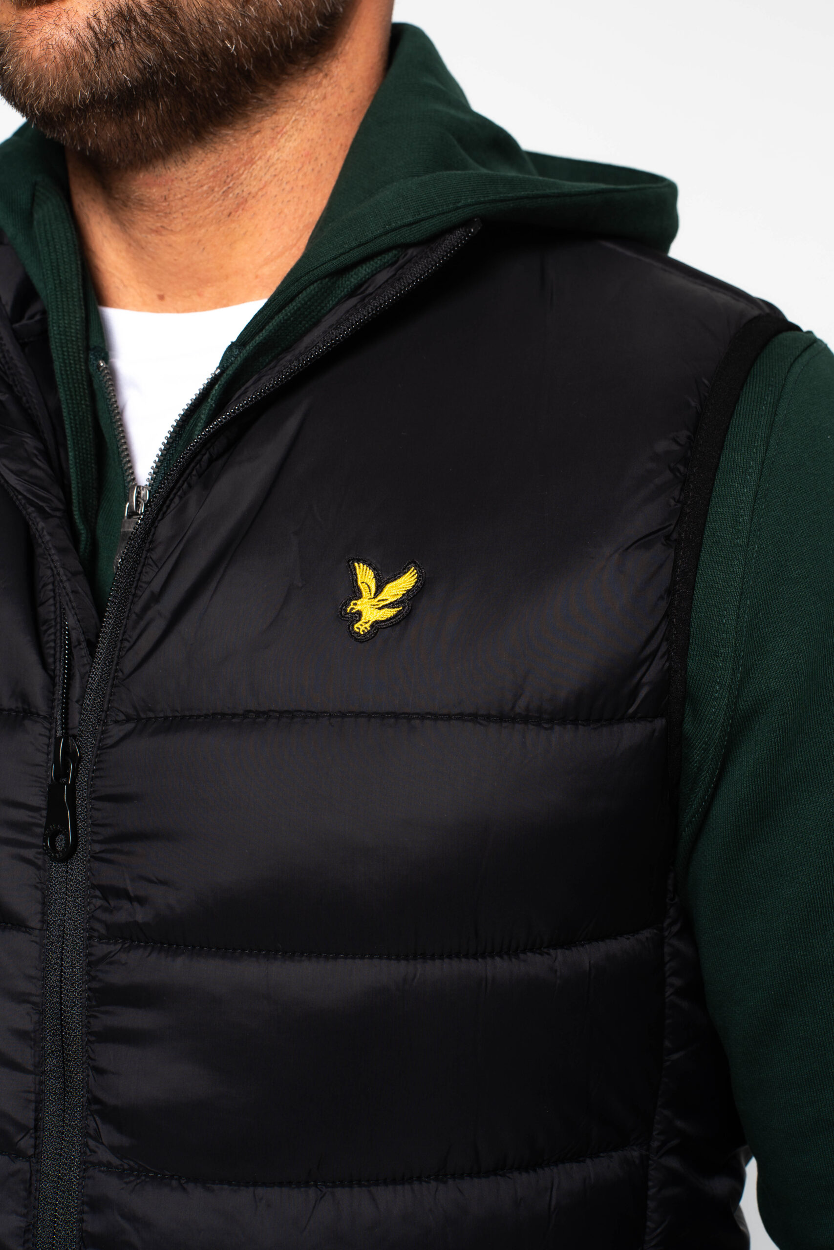 Wadded Gilet -Black - Kép 2