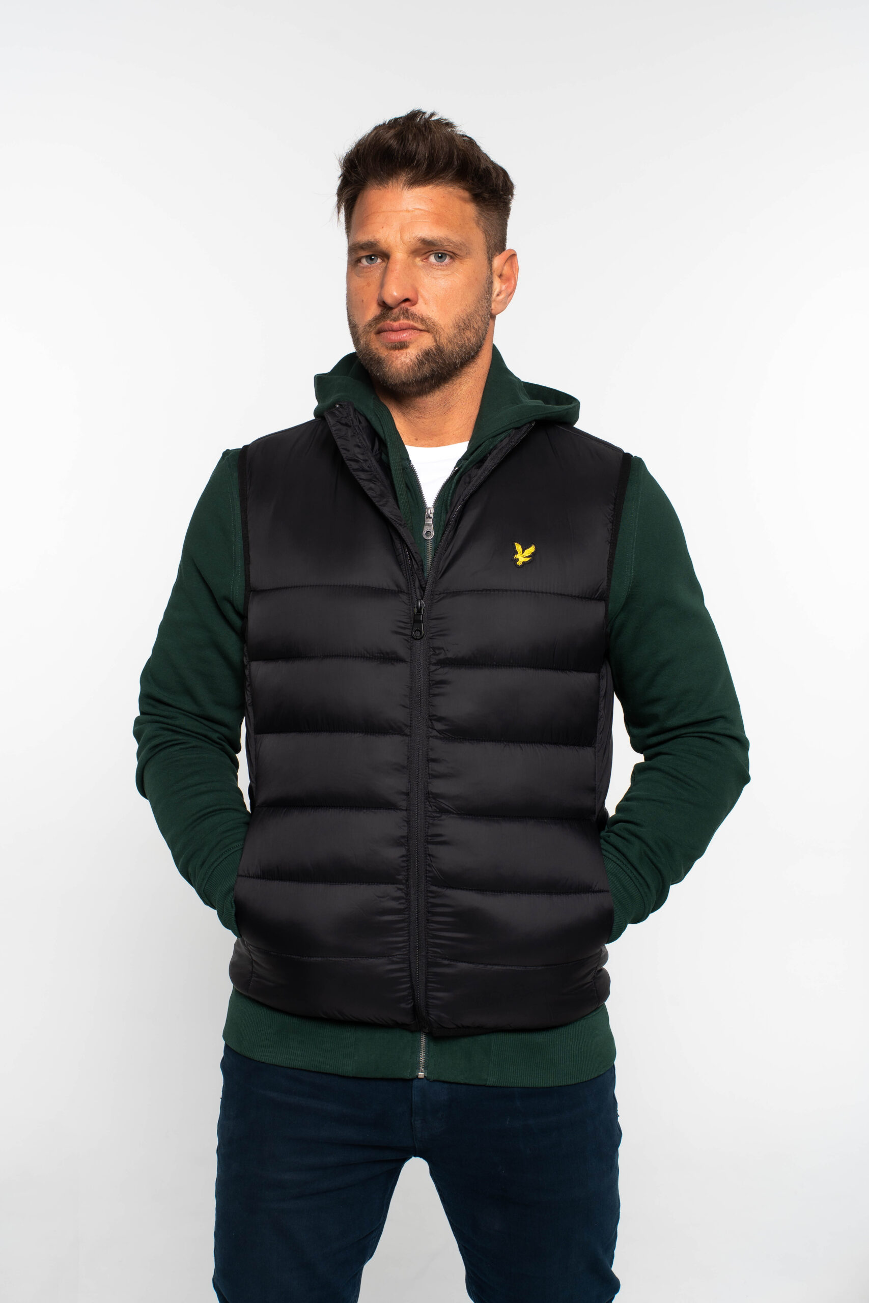 Wadded Gilet -Black - Kép 3
