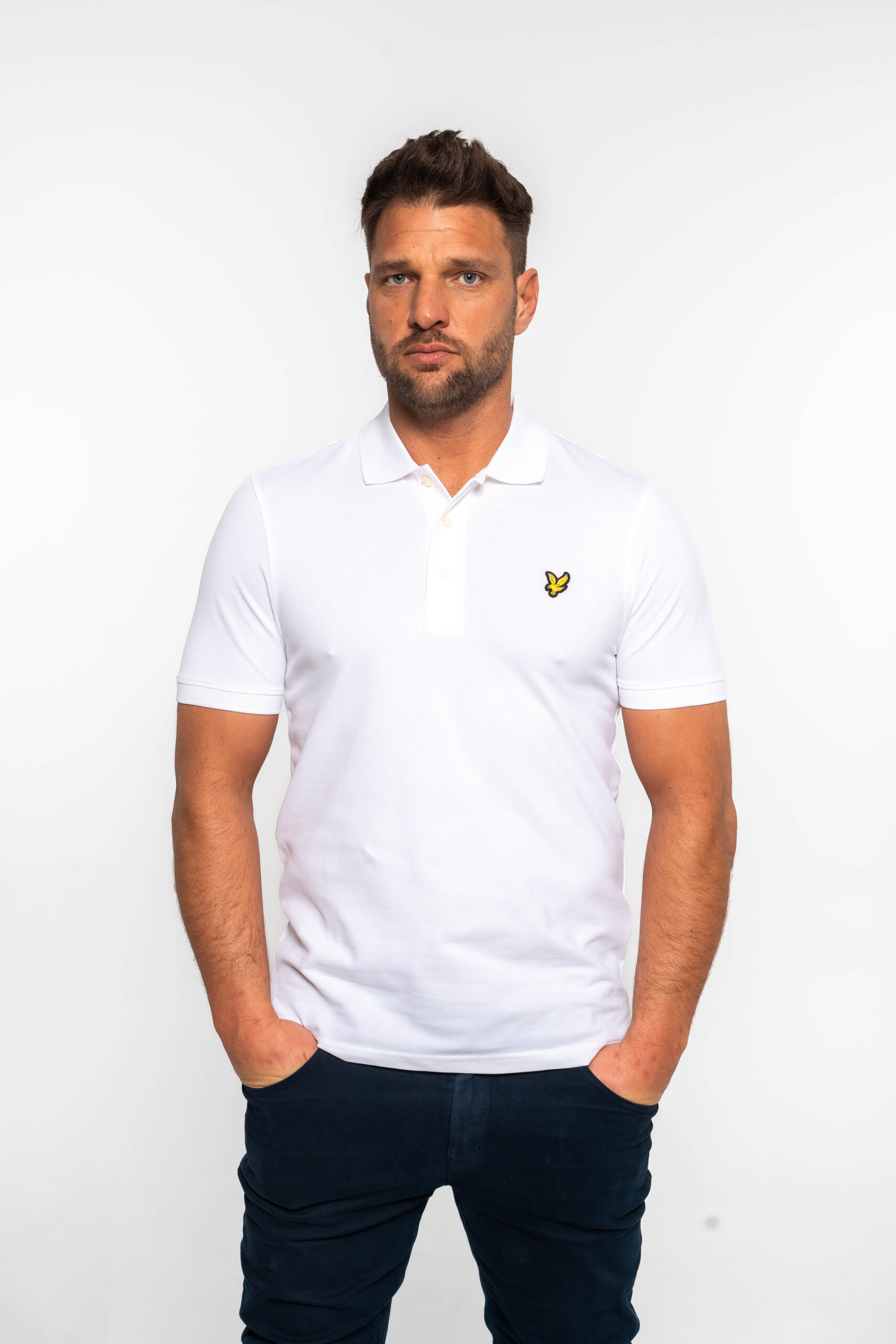 Plain Polo Shirt White (626)