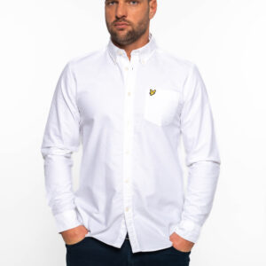 Linen Blend Oxford Shirt White (626)