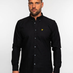 Plain Oxford Shirt Jet Black (z865)